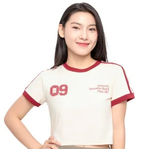 Alternative view of Áo thun tay ngắn nữ thoáng, co giãn tốt crop top kappa everyday